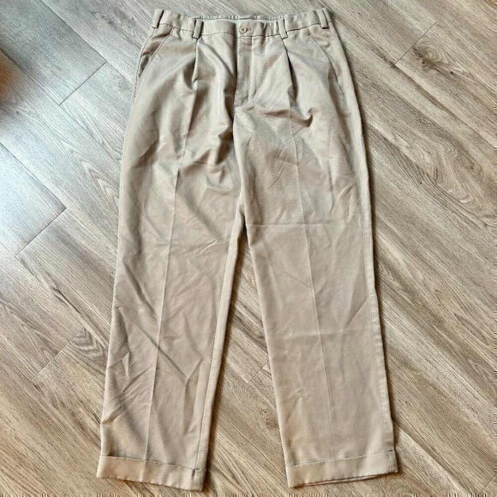 Nike Men's Golf Khaki Pants Size 34x32 - Picture 1 of 7